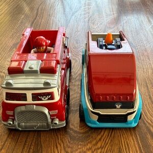 Two Split-Second Paw Patrol Vehicules